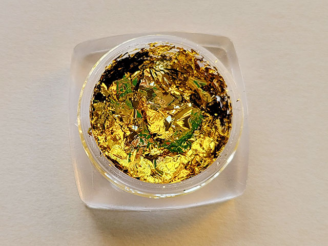 ハーバリウム材料のゴールドホイル