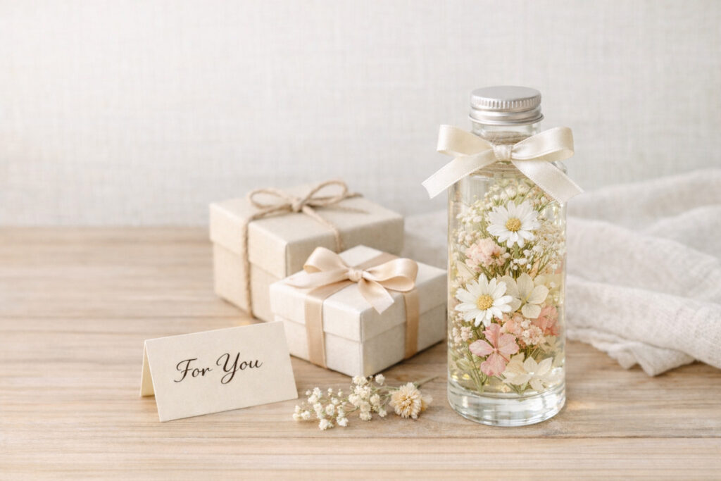 ハーバリウムのプレゼントギフト