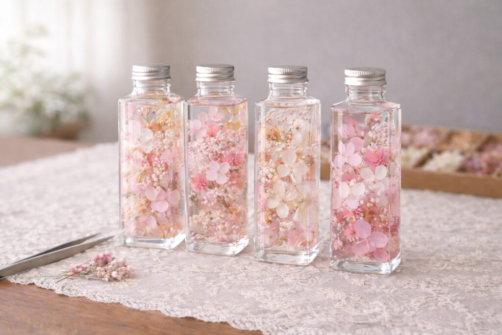 ❁¨̮ ハーバリウム花材㉚ ピンクのセット ❁¨̮