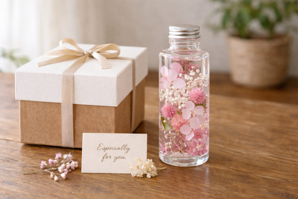 ハーバリウムのプレゼント