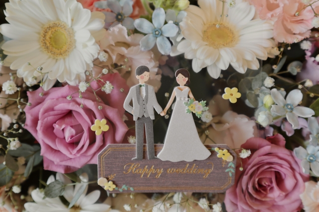 結婚式をイメージできる可愛いモチーフ