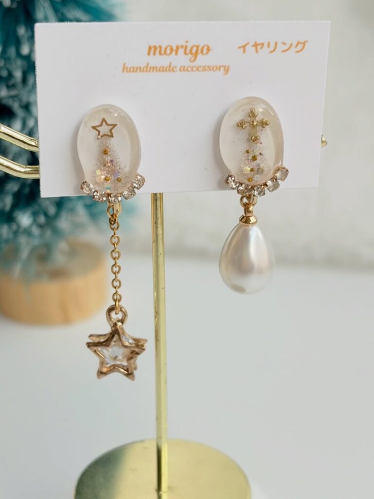 レジンアクセサリーの冬デザインmorigoさんのデザイン1