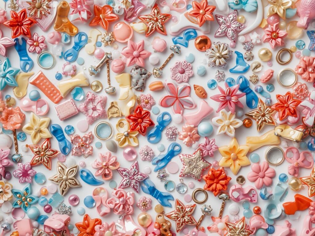 レジントレカケース作りに使えるデコパーツ