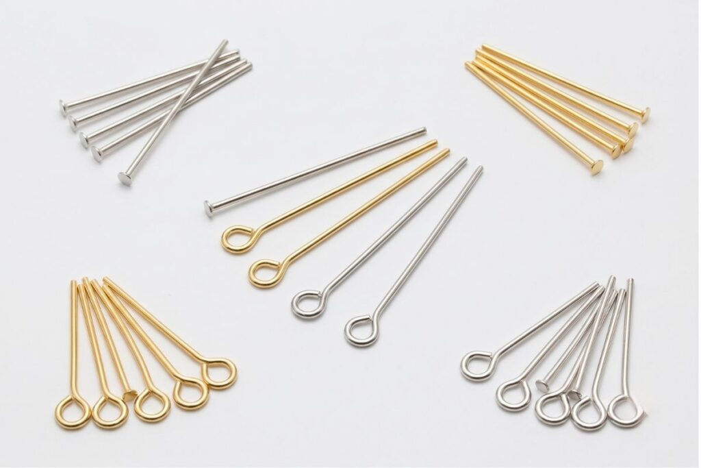 ハンドメイドアクセサリー金具の選び方ピンのイメージ